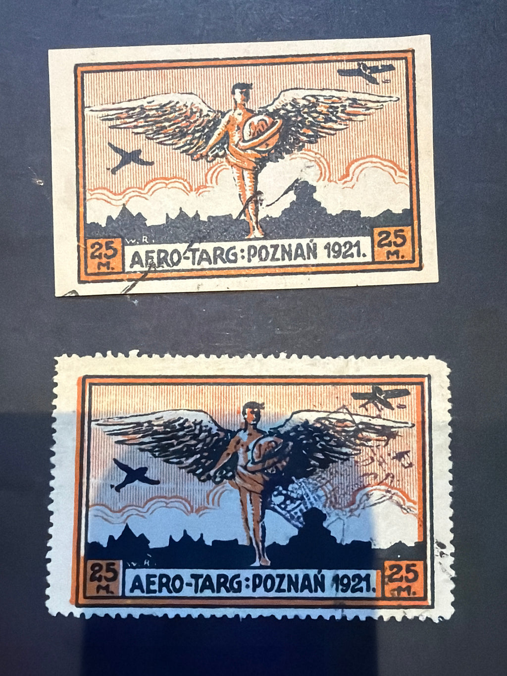 1921 Poznań Airmail Stamp – Vintage Polish Aviation Art